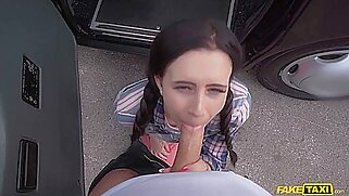 outdoor fucking and fake taxi, Car